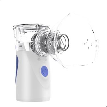 Imagem de Dita Mix Nebulizador Inalador Portátil Sem Fio Aparelho Silencioso Infantil E Adulto Ultrassonico Com Alimentação Via USB Ou Pilha