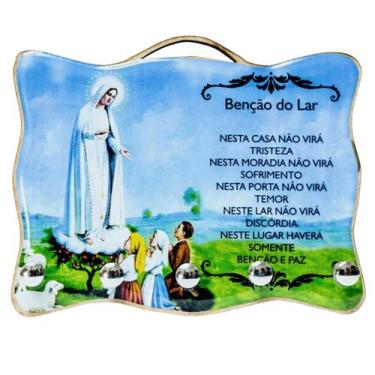 Imagem de Porta Chave de Nossa Senhora de Fátima 11cm - SJO Artigos Religiosos
