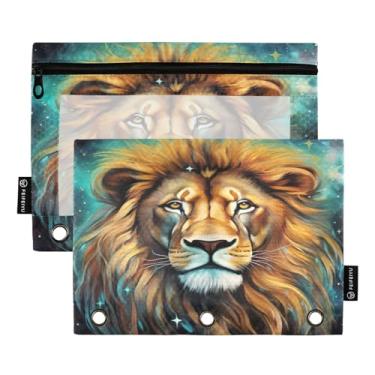 Imagem de Wassud Pastas de fichário, 3 furos, pastas de bolso, organizador de fichário, pasta de arquivo para escritório em casa, pacote com 2