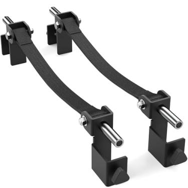 Imagem de Synergee Acessório de rack elétrico 5 x 8 61 cm Alça de segurança projetada para furos de 1,5 cm ou 2,5 cm. Alças de segurança para levantamento de força, agachamentos e prensas. Vendido em pares.