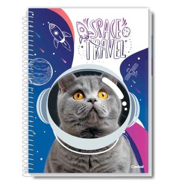 Imagem de Caderno Espiral Universitário A4 1 Matéria 80 Folhas Capa Dura Mimo Credeal Estampa 4