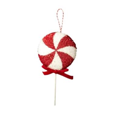 Imagem de KiBcsLic Enfeites de Natal para pendurar na árvore, enfeites de Natal resistentes, decoração de árvore de Natal, pirulito decorativo para celebrações em