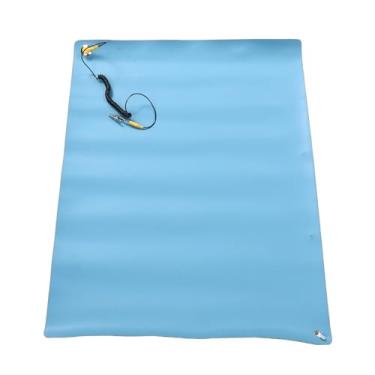 Imagem de Luocute Tapete Antiestático, Tapete de Borracha ESD Almofada de Aterramento de Bancada Com Fio de Aterramento de 5,9 Pés, Kit de Mesa de Solda Reparo de Eletrônicos de Computador