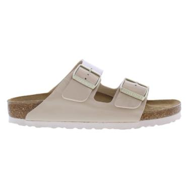 Imagem de Birkenstock Sandália unissex adulta Arizona Slide, Areia/Bege, 10 Narrow Women/8 Narrow Men