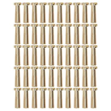 Imagem de Conector de bateria de 5mm, plugue de latão de alta dureza feito profissional, conector de motor esc de bateria rc para baterias industriais, conjunto de 50 peças