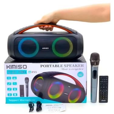 Imagem de Caixas de Som Portáteis Bluetooth, Alto-falante Bluetooth Portátil IPX7 à Prova D'água, 40W Bass, Emparelhamento Estéreo sem Fio, Suporte USB-C Charing, Com Microfone