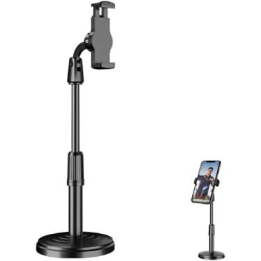 Imagem de Suporte de Mesa Para Celular 360 graus Ajustável Articulado Universal Estável Regulagem de Altura Escritório Live Reunião Resistente