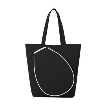 Imagem de Fenteer Bolsa de tênis, bolsa para raquete de tênis, para treinamento e exercícios, Preto