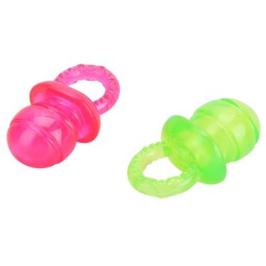 Imagem de Cosiki Brinquedo para Dentes Limpos de Molares para Animais de Estimação Chupeta Durável para Cães e Gatos, Brinquedo de Mastigar para Fazer Som para Treinamento, 2 Peças de de Mastigar