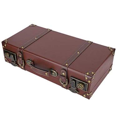 Imagem de Generic Caixa de Armazenamento de Madeira retrô Forte Funcional para Decoração de Parede de Fundo de Casa 44,5 "X 23" X 11,7 "para Suprimentos de Coleção