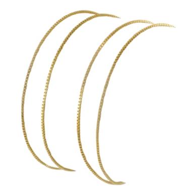 Imagem de Corrente Feminina Veneziana Ouro 18K 750 Maciça 45 cm Espessura 0,80 mm com Certificado