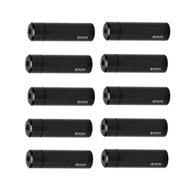 Imagem de Zerodis Tampas de Extremidade do Cabo de Bicicleta de Liga de Alumínio Usinadas CNC, 4 Mm, Conjunto de 10 Peças para Tubos de Hardware de Bicicletas de Estrada e Montanha (#4)