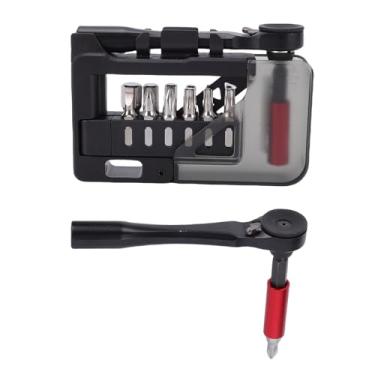 Imagem de Diydeg Conjunto de Chaves de Catraca para Bicicleta, Cabo Magnético de Liga Alumínio com Liberação Rápida e Rotação Bidirecional, Combinação Multifuncional para Manutenção Bicicletas