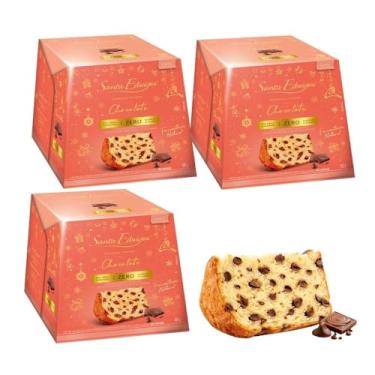 Imagem de 3 Panetone Zero Açúcar com Gotas de Chocolate Santa Edwiges