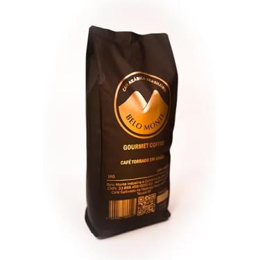 Imagem de Café Belo Monte Gourmet Arábica Brasileiro, Café Torrado em Grãos, 100% Arábica, 1kg