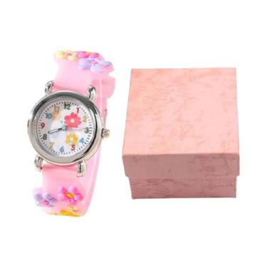 Imagem de Conjunto De Relógio De Pulso Infantil Com Desenhos Animados, Mostrador