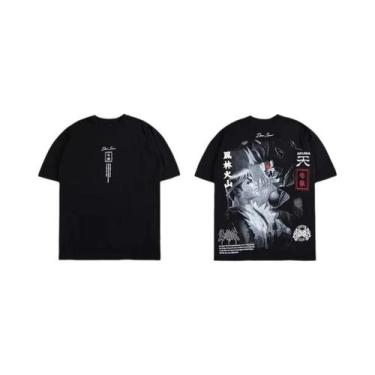 Imagem de Camiseta Masculina De Algodão Com Estampa De Cabeça De Lobo Para Boxe,