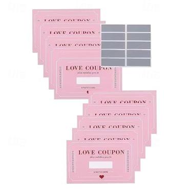 Imagem de Cartões de raspar com cupons Pink Love - 20 peças de vouchers românticos para casais, marido, esposa, namorado ou namorada |para Dia dos Namorados, aniversário, aniversário