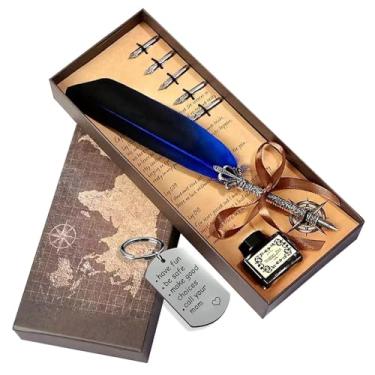 Imagem de vintage – escrita suave com pontas de substituição – Kit de papelaria de tinta elegante para de pena | para diários, desenho, assinaturas, mulheres, homens, iniciantes, casa, escritório