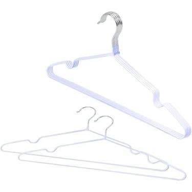 Imagem de Cabides Roupas 10 peças em Metal Emborrachado (Azul)