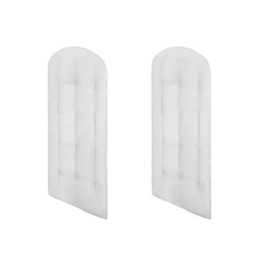 Imagem de Kit Capitonê Berço 2 Peças Elô Móveis Peroba Corino Branco