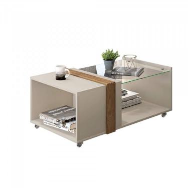 Imagem de Mesa de Centro Núbia Caemmun Off White/buriti