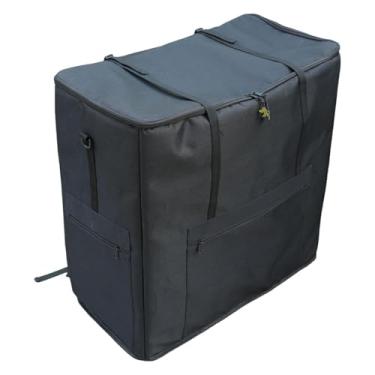 Imagem de KiBcsLic Mochila dobrável para transporte de bicicleta, em tecido Oxford, com grande capacidade, acessório profissional dobrável para armazenamento de