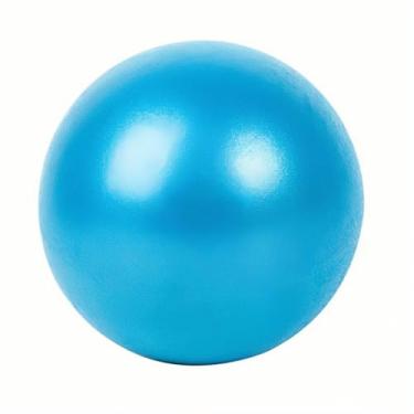 Imagem de MBKHFLL Pequena bola de Pilates de 23 cm pequena bola de exercícios mini bolas de ioga para academia, ioga, treinamento básico, fitness, treino, estabilidade, melhora o equilíbrio (azul - 1 peça)