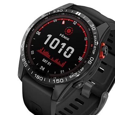 Imagem de VEVEL Anel de bisel para Garmin Fenix 7 6 6X Pro 5 5Plus 6X Safira Pulseira Anel Capa de Proteção Protetor de Metal Scratch Case (Cor: A, Tamanho: Para Fenix 5-5 Plus)