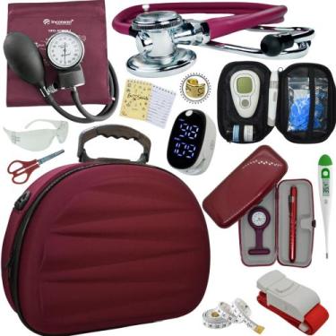 Imagem de Kit Enfermagem Maleta Medica Super Luxo Completa Promocao - Love Saude