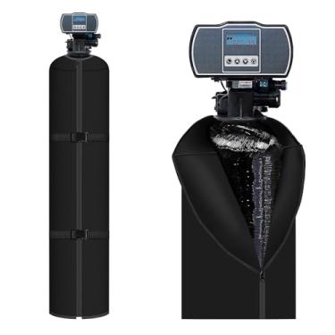 Imagem de Jaqueta de tanque amaciante de água, capa de neoprene de 3 mm isolada, capa de tanque resistente para evitar suor, 23 cm P x 122 cm A - preta