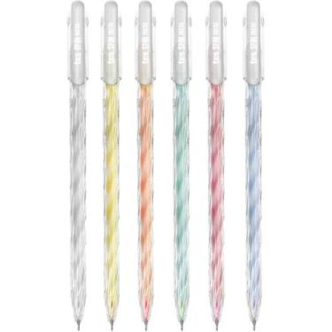 Imagem de Caneta GEL TRIS SPIN FRESH 0.6MM 6 Cores Pastel (display com 24) - Sum