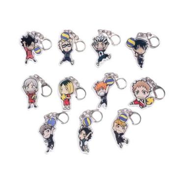 Imagem de Chaveiro Acrílico De Personagens Do Anime Haikyuu, Charme Para Mochila