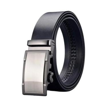 Imagem de Cinto Masculino De Couro Genuíno Com Fivela Automática De Metal Para J