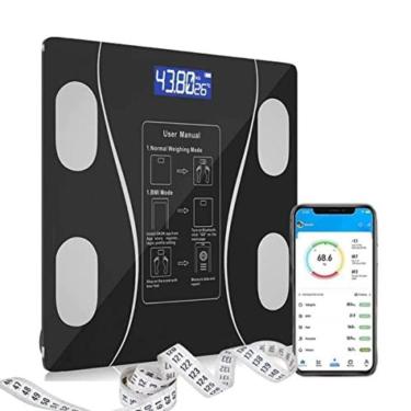 Imagem de Balança Digital Academia Fitness Bluetooth Corporal App-Unissex