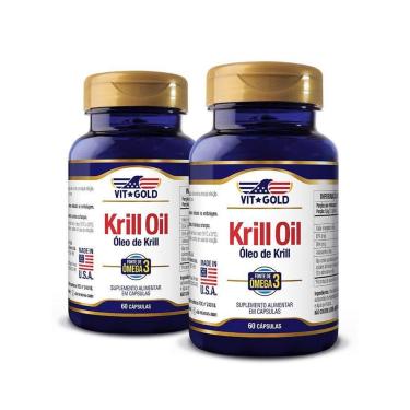Imagem de Óleo de Krill 1000 mg Vitgold Kit 2x 60 cápsulas-Unissex