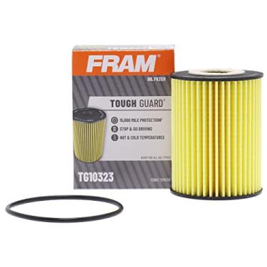 Imagem de FRAM Filtro de óleo de substituição Tough Guard TG10323 com SureGrip, projetado para trocas de óleo sintéticas e convencionais de fluxo total com intervalo de até 15 K milhas (pacote com 1)