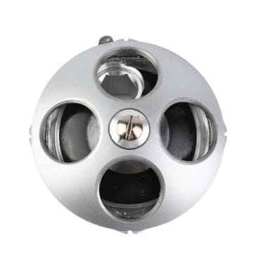 Imagem de Adaptador de lente objetiva, porta-objetivas giratório, liga de alumínio premium, conversor objetivo de 4 furos para acessório de microscópio biológico com interface RMS