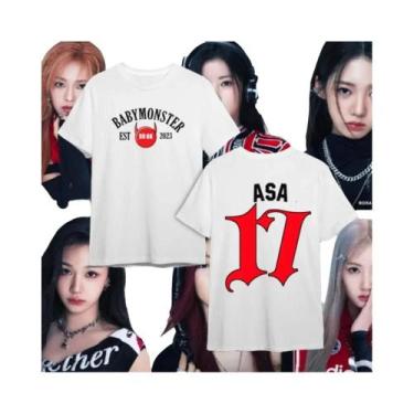 Imagem de Camiseta Feminina Com Gola Redonda E Estampa Babymonster Ahyeon Asa Ra
