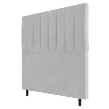 Imagem de Cabeceira Cama Box Casal Queen Size Itália 160cm Corano Branco - Desk Design