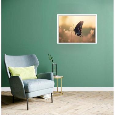 Imagem de Quadro Decorativo Borboleta Jardim - 50X70Cm