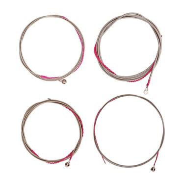 Imagem de RiToEasysports Cordas de Baixo, Metal, Aço, 4 Peças, Substituição de Cordas de Guitarra Com Design Decorativo e Prático para Baixo de 4