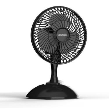 Imagem de Ventisol Mini Micro Ventilador De Mesa 20 CM Portátil Com Dois Níveis 