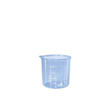 Imagem de Copo medidor de plástico 100 ml - INJETEMP, azul