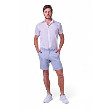 Imagem de Bermuda Masculina Malha Listrada Cós Básico-Masculino