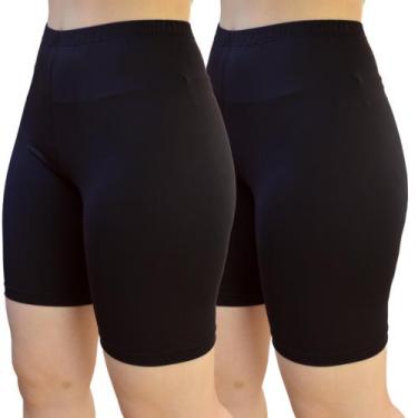 Imagem de Kit 2 Bermudas Segunda Pele Plus Size Usar Por Baixo de Saia Evita Atr