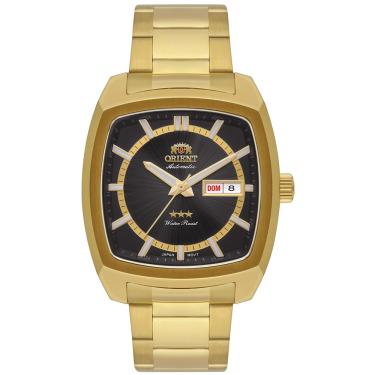 Imagem de Relógio Orient Masculino Ref:F49gg031 P1kx Automático Retangular Dourado