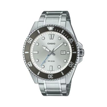 Imagem de Relógio Casio Masculino Ref: Mdv-107d-7avdf Duro Diver Prateado
