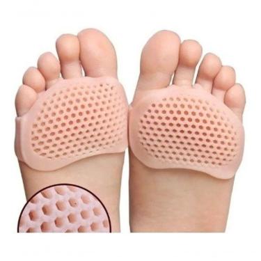 Imagem de Par Palmilha E Meia Ortopédica Gel Silicone Esporão Macio