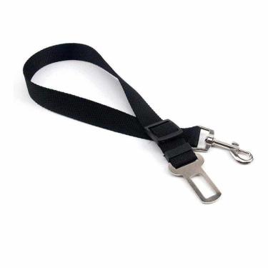 Imagem de Cinto De Segurança Cao Pet Cachorro Guia Coleira Animal De Estimaçao Passeio Viagem Carro Veiculo